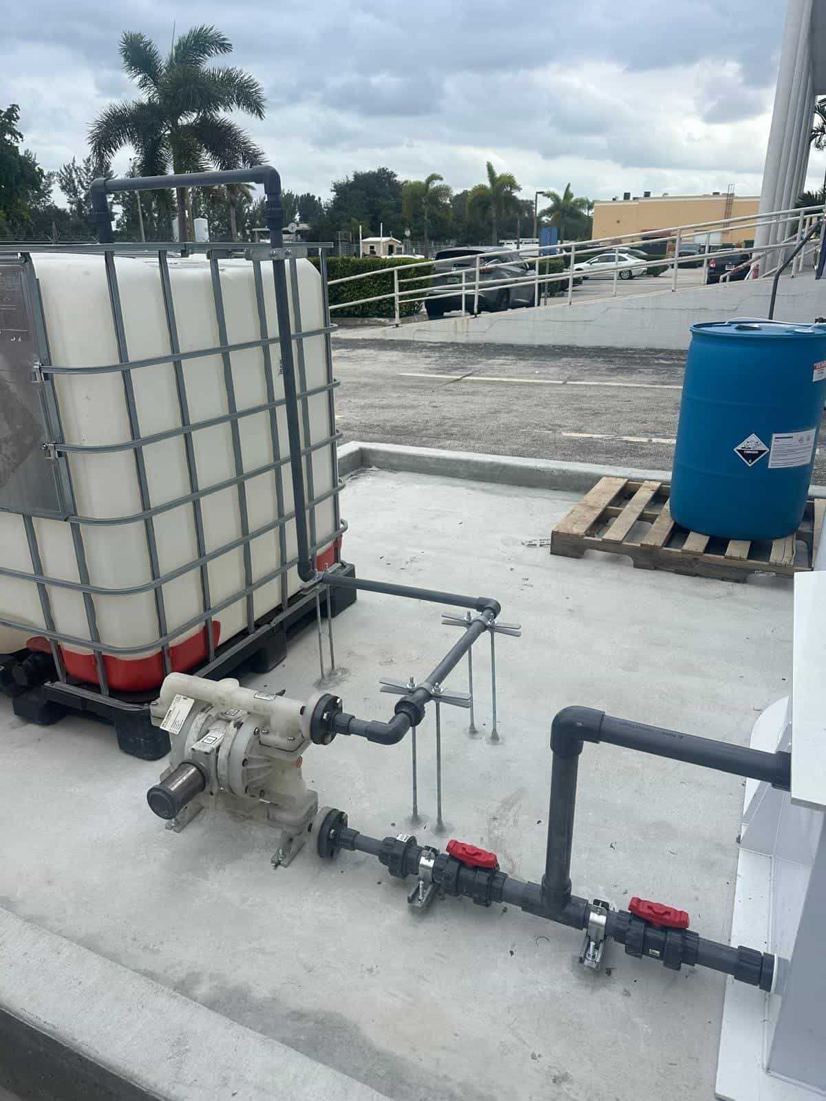Before and after of a Water pump installation by a plumber in Pinecrest